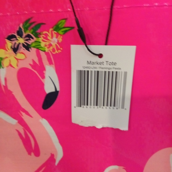 Market tote Vera Bradley Flamingos - Picture 2 of 5